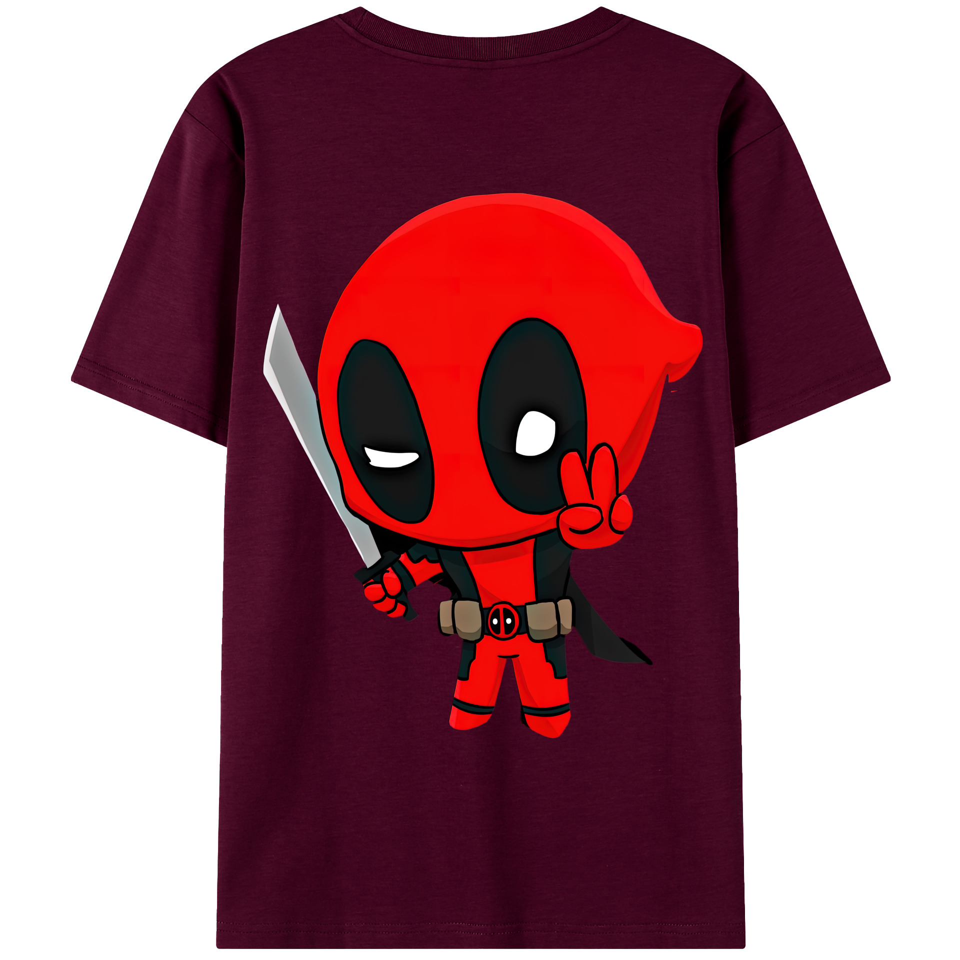 （画像用） Deadpool デッドプール レディース半袖Tシャツ(バックプリント)